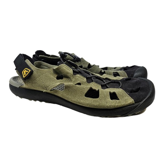 Keen 9 Class 5 Water Sandals Olive Green Waterproof Suede Leather Sport Raft main image 4